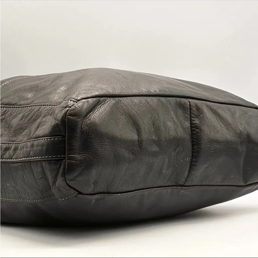 Authentic MACKINTOSH PHILOSOPHY 2 Way Shoulder Bag, Leather Black